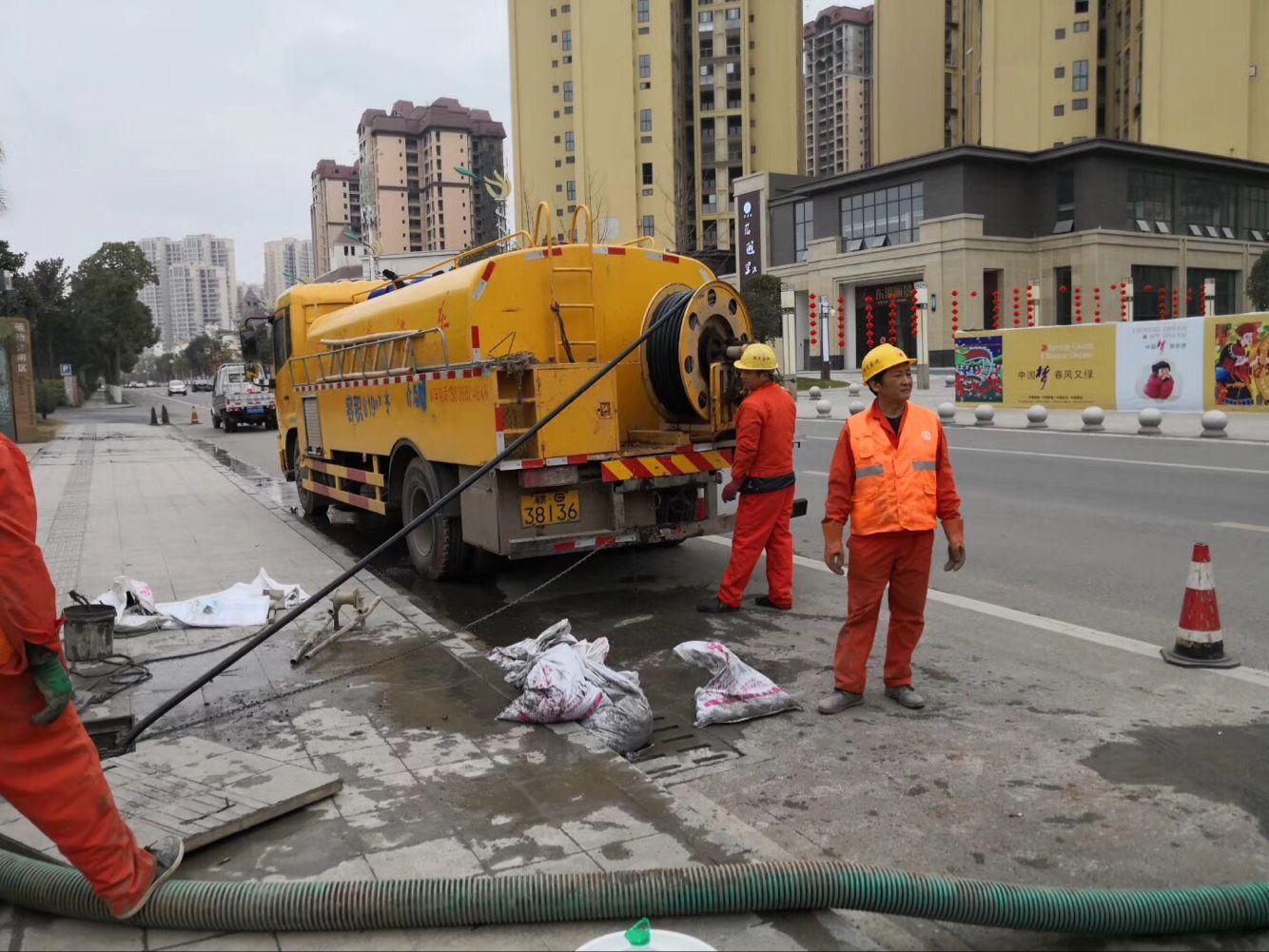 曲沃排污管道清淤-管道清洗